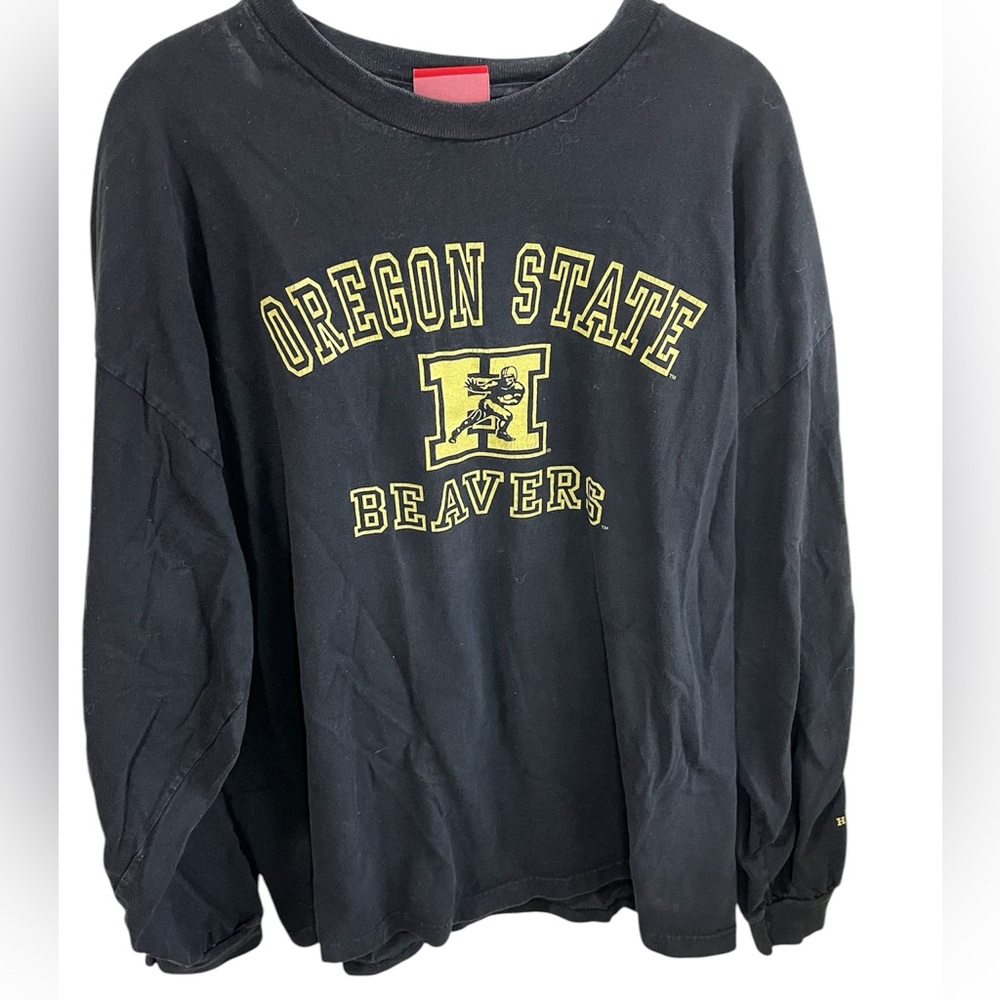 Vintage Reebok Heisman Collection Oregon State Beavers Long Sleeve Shirt Size XL